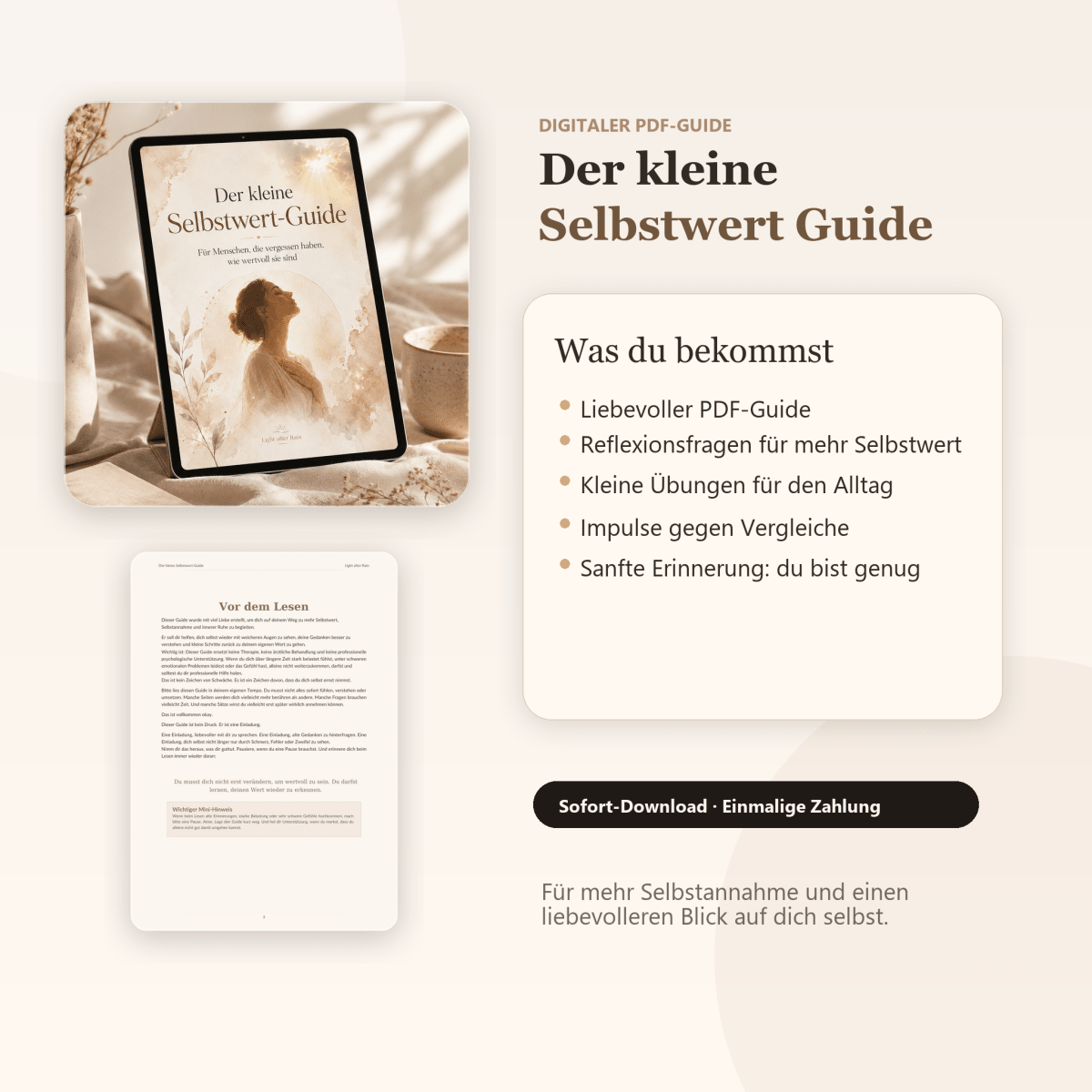 Der kleine Selbstwert Guide - Light After Rai