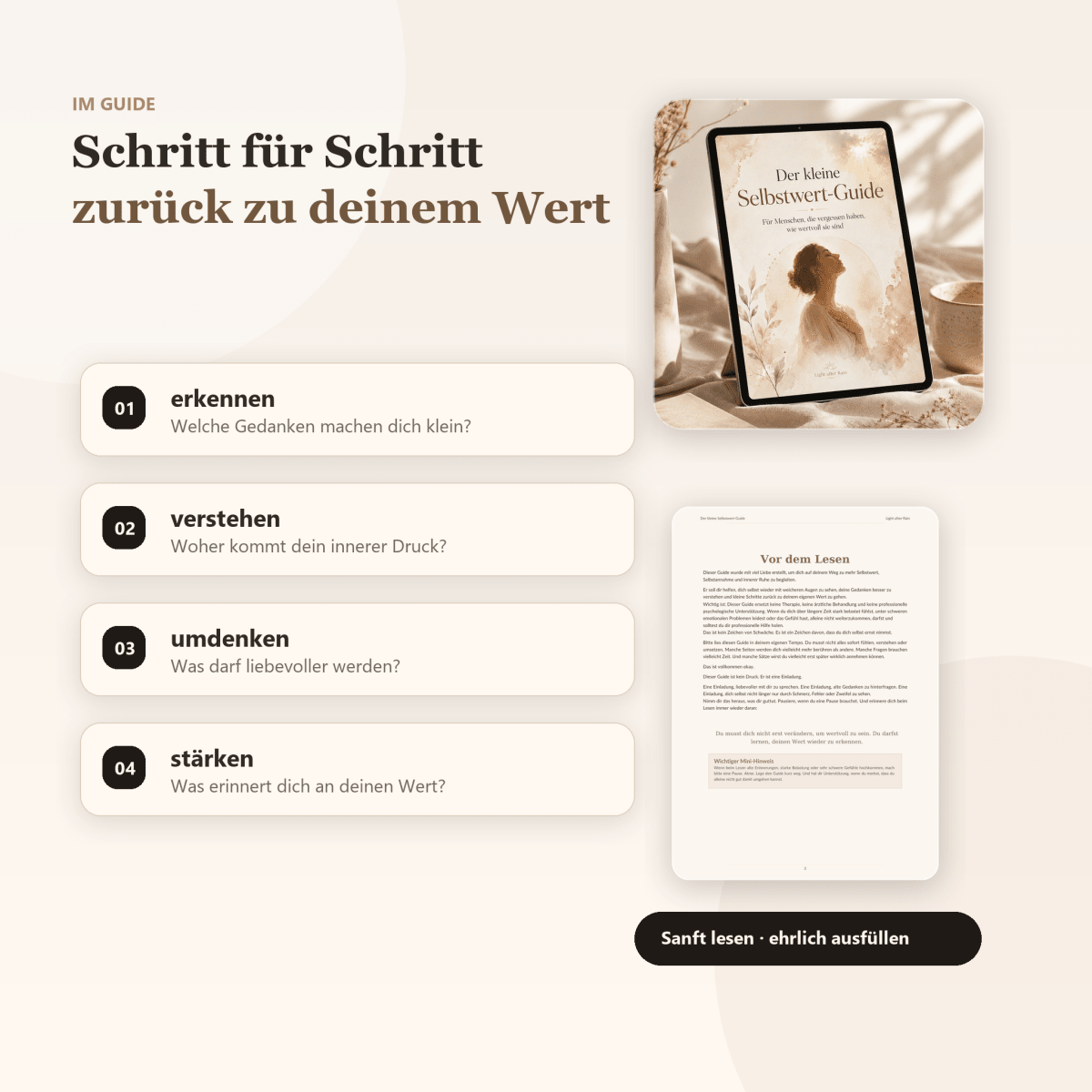 Der kleine Selbstwert Guide - Light After Rai