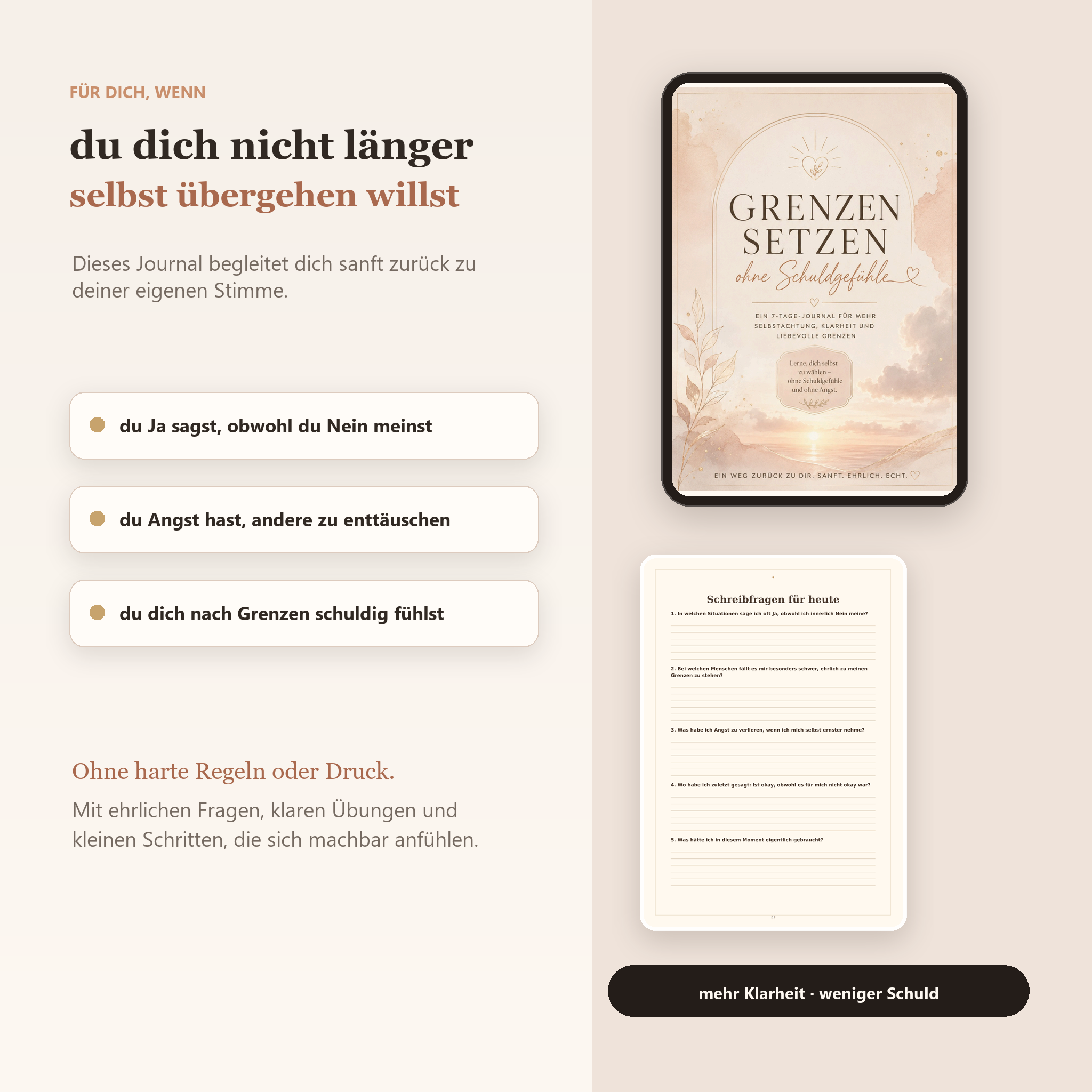 Grenzen setzen ohne Schuldgefühle