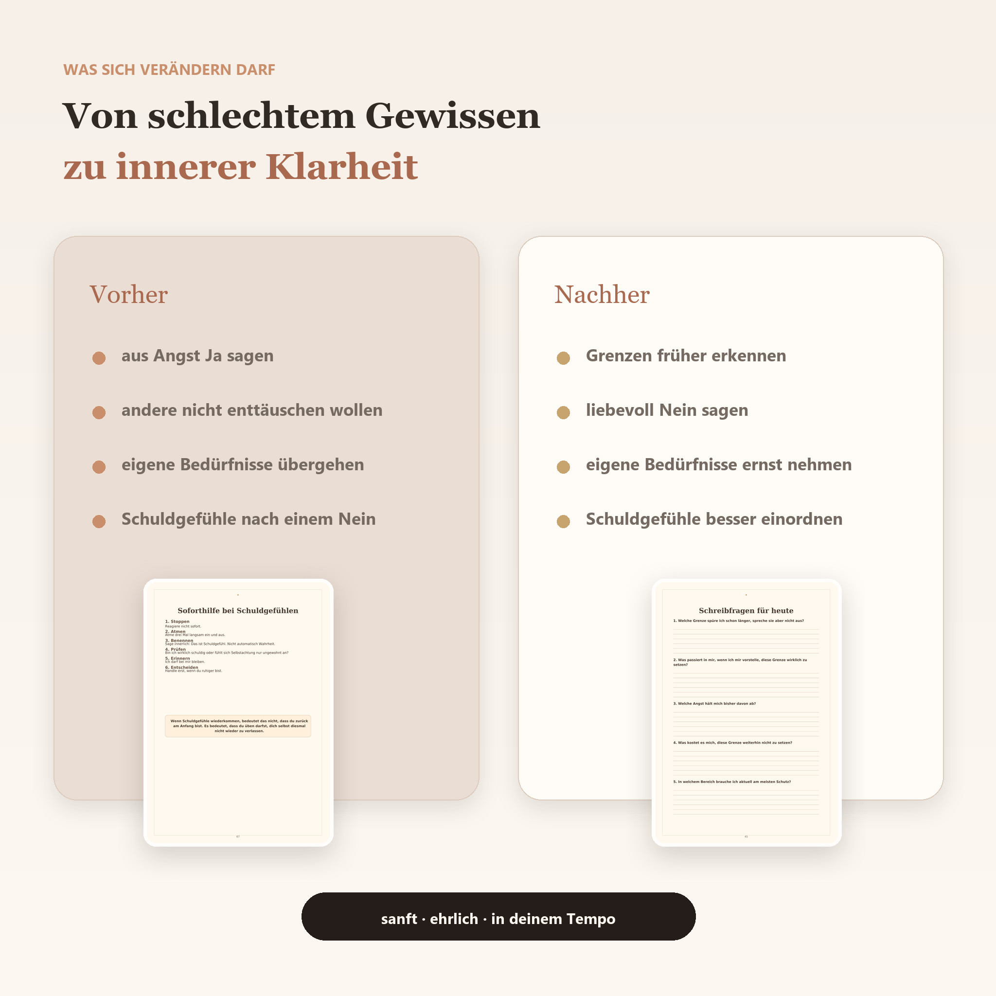 Grenzen setzen ohne Schuldgefühle